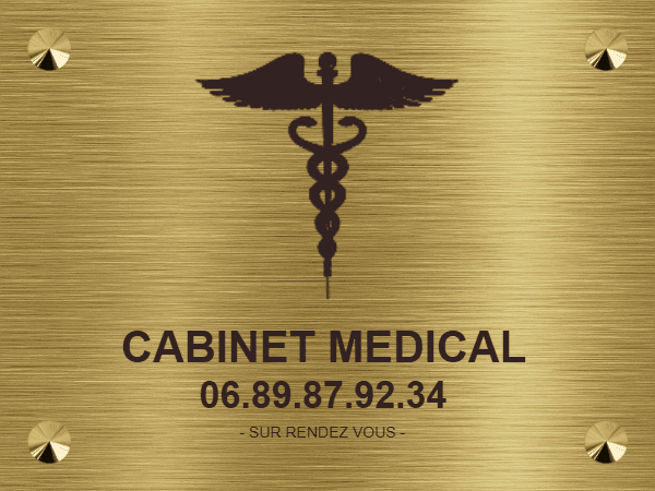 Plaque Médecin - Cabinet Médical
