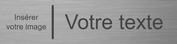 Plaque pictogramme sur mesure