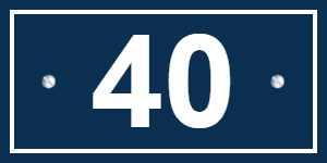 Plaque numéro de maison