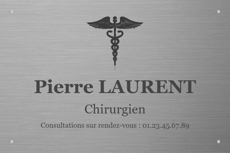 Plaque Chirurgien