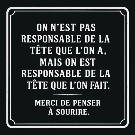 Plaque humoristique maison