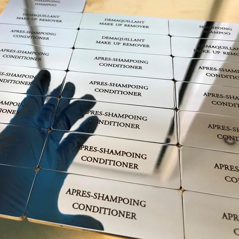 plaque inox brosse gravee au laser sur mesure  182 — exemple de plaque