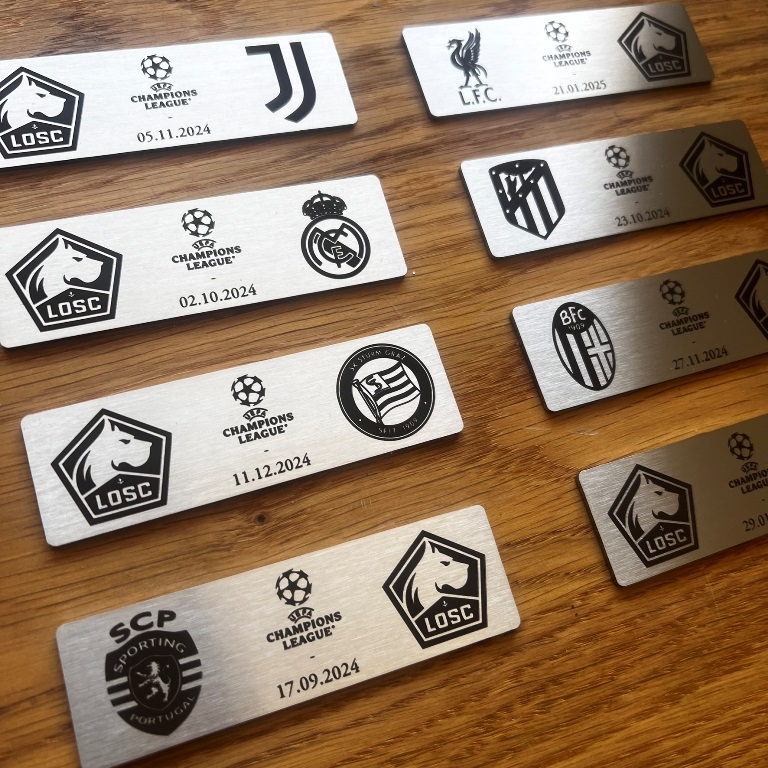 Gravure match losc — Plaques Professionnelles