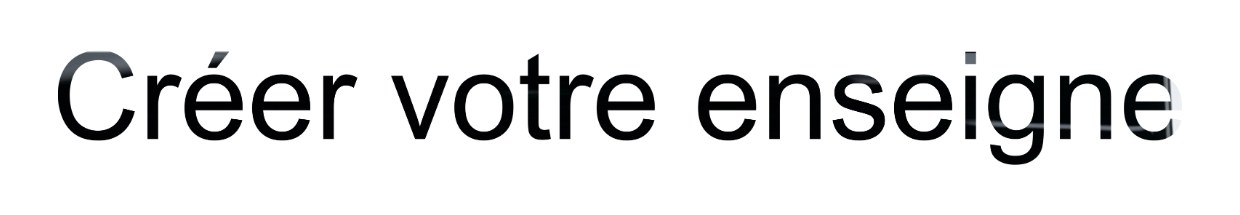 Enseigne de maison / professionnelles "Créer votre enseigne" en pmma_noir fixation double-face — Enseignes professionnelles