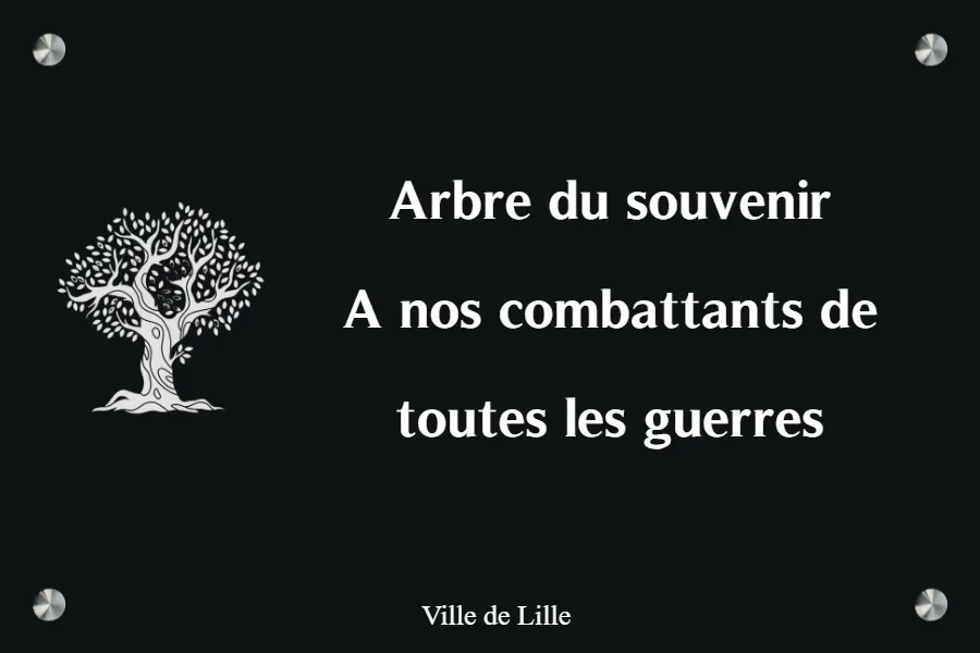 plaque commémorative - en Aluminium noir - taille 300x200 mm - Aluminium noir • 300x200 mm • Entretoises