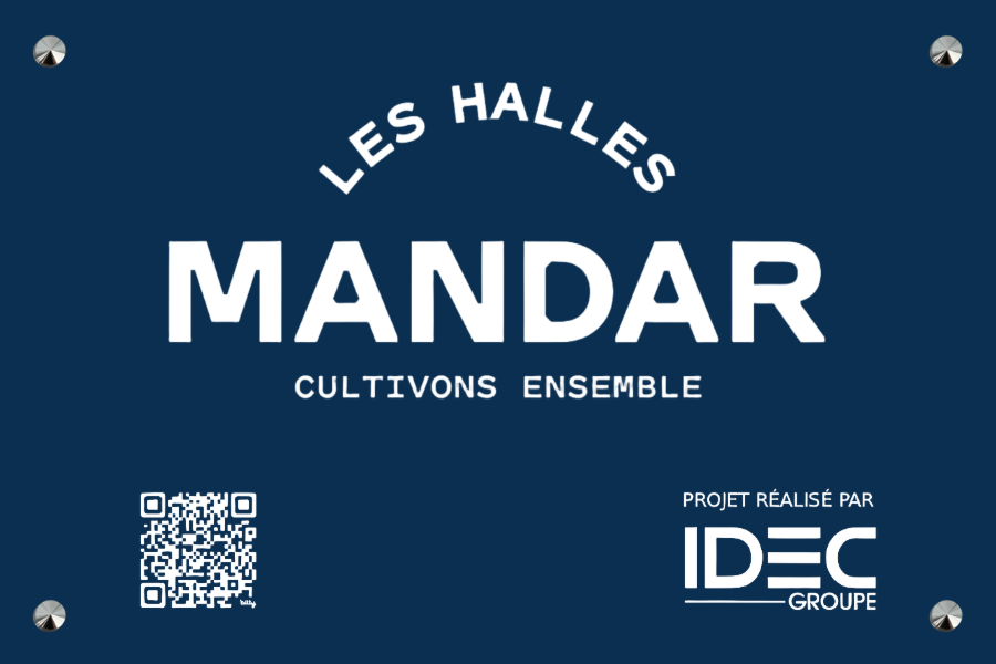 Plaque professionnelle bleu