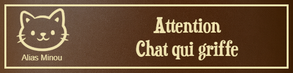 Attention chat qui griffe - Plaque personnalisée - en RAL Effet Rouille