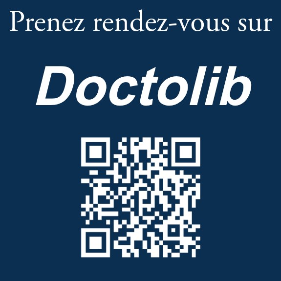 Plaque Doctolib Aluminium bleu en aluminium bleu fixation autocollant — Plaques QR code