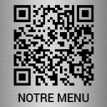 Plaque Qr Menu Restaurant en inox fixation autocollant — Plaques QR code