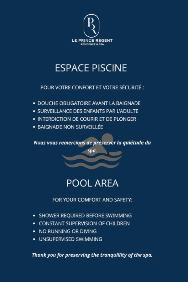 Plaques pour spa - Plaque personnalisée - en aluminium bleu - Plaques pour spa